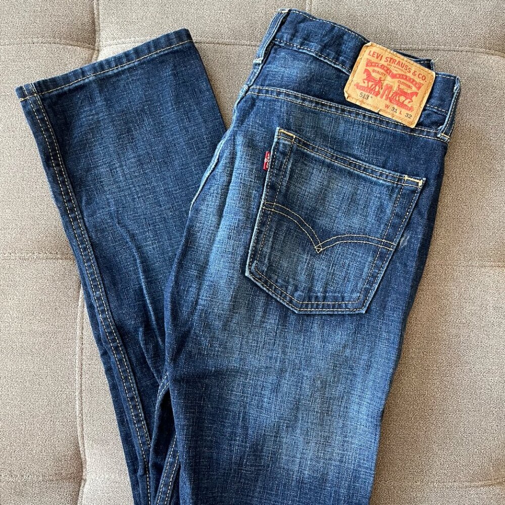 LEVI'S® MEN'S JEANS 513™ SLIM STRAIGHT | W31 L32 | Medium Blue Wash